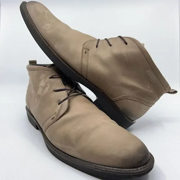 Ecco Biarritz Mens Size EUR 47 US 13 Beige Chukka Boots Dress Shoes Amazon.com | ECCO Men main image 4